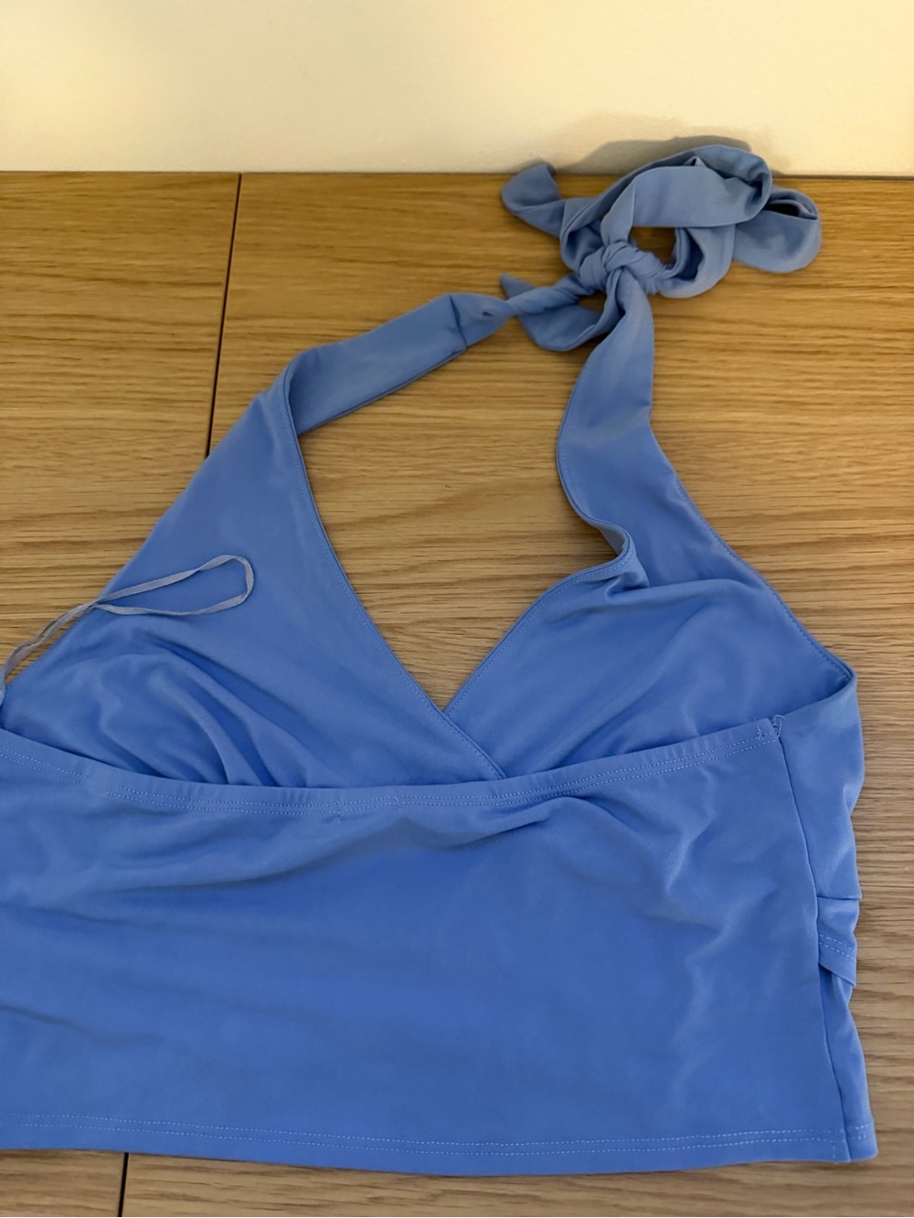 Light Periwinkle Halter Crop Top - Women's - Picture 4 of 5